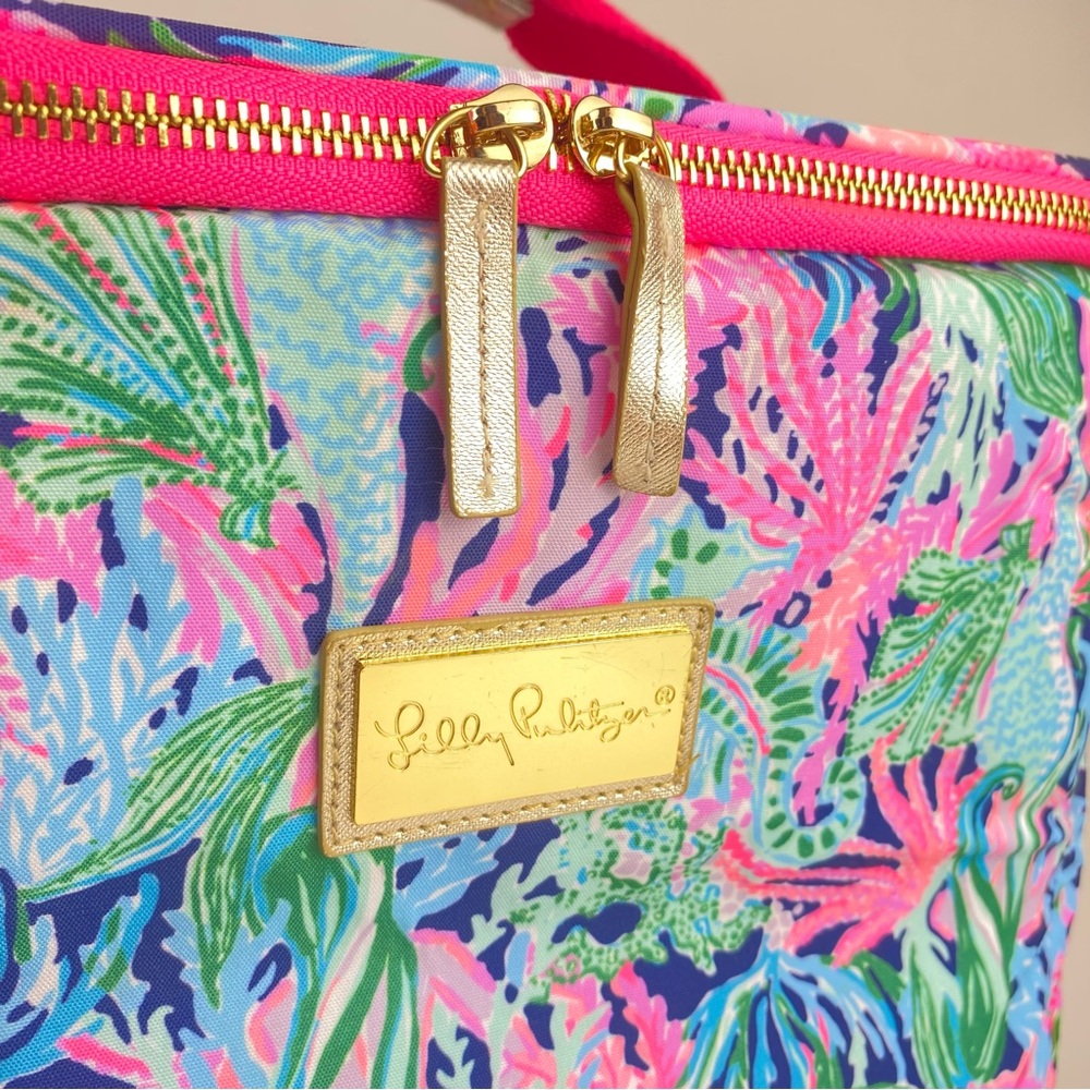 Lilly Pulitzer Mermaid Print Soft Side Wine Cooler - Picture 4 of 11